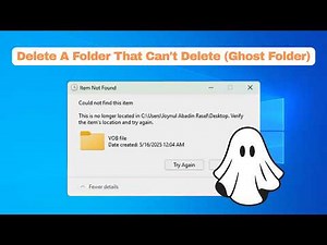 Delete Undeletable Ghost Folders (Fix This is no longer located in...)