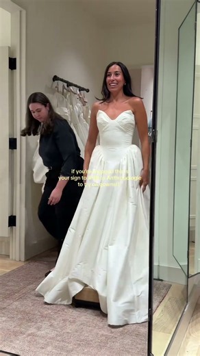 Your Sign To Try On Wedding Dresses At Anthropologie | Anthropologie Weddings