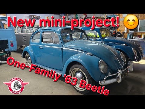 VCS Vintage VW Restoration shop daily update, Episode 653, ANOTHER one-family car, '63 Beetle!