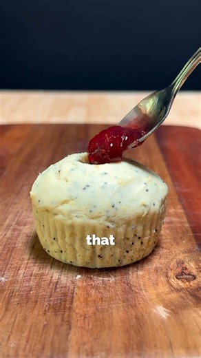An | A Writer Who Likes Food on Instagram: "Recipe⤵️ Would you eat this? Lemon Poppy Seed Muffins Ingredients: For the Batter: 2 tbsp unsalted butter, softened 3 tbsp granulated sugar 1 egg Zest from ½ lemon 2 tsp lemon juice ½ tbsp black poppy seeds ¼ tsp vanilla extract 3 tbsp whole milk ½ cup flour (I used gluten-free) ¼ tsp baking powder Pinch of salt Jam, for filling For the Icing: ¼ cup powdered sugar 1 tsp lemon juice Water Directions: For the Batter: Preheat the oven to 350 F In a bowl, 