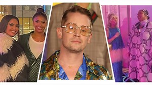 68K views · 1K reactions | Macaulay Culkin walked the walk, and Miley Cyrus showed some love at the Gucci Love Parade! ❤️ | Entertainment Tonight | Facebook
