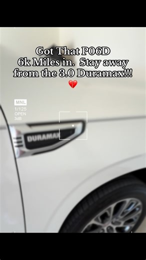 Amy C on Instagram: "P06D got me at 6500 miles 😩#fyp #duramax #denali"