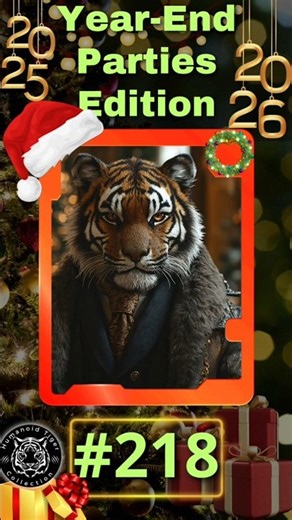 🐅🐯Humanoid Tiger Collection - Year-End Parties Edition (Remastered) 2025 #218 #bitcoin #ethereum