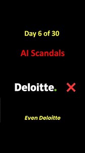 Deloitte Used GPT-4o. The AI Lied. Who's At Fault? Day 6 of 30 AI Scandals