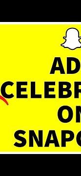 How To Add Celebrities On Snapchat (2023)