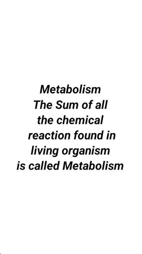What is Metabolism | Types of Metabolism