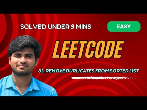 Remove Duplicates from Sorted List| LeetCode 83 | Python | Tamil Explanation | KarthiStucksAtCode