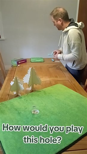 Tabletop Golf Game: Choose Your Shot & Win the Hole!