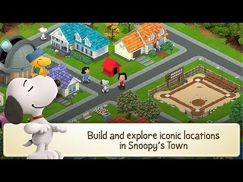 Peanuts: Snoopy's Town Tale Mobile Game Launch Trailer Apple iOS