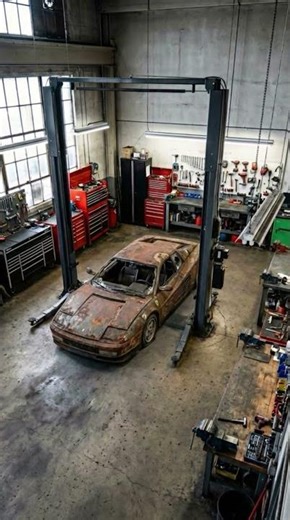 Ferrari Testarossa Restoration Timelapse | From Rust to Perfection #abandonedcars #timelapse