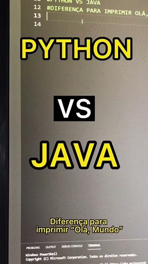 PYTHON vs JAVA - “Olá, Mundo!”