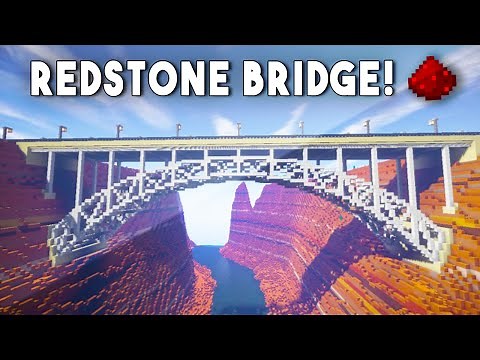 REDSTONE BRIDGE - Minecraft Redstone Tutorial (Xbox, PS4, Wii U)