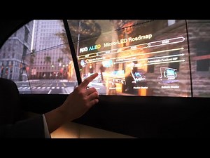 AUO Transparent microLED for Automotive, Full Color Active Matrix CH-LCD bistable display #ces2024