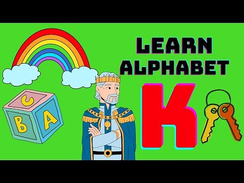 Learn alphabet k | uppercase letters | ABCD | abcd | English alphabets ‪@learningkidsindia‬