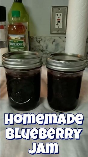 Homemade Blueberry Jam Made Fresh 🍇🔥
