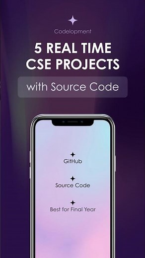 🔥 5 REAL‑TIME PROJECT IDEAS for CSE Students (With Source Code!) 🚀 | Final Year Project Ideas