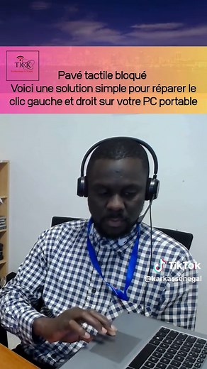 Pavé tactile bloqué ? Voici une solution simple pour réparer le clic gauche et droit sur votre PC portable #tiktoksenegal🇸🇳 #informatique