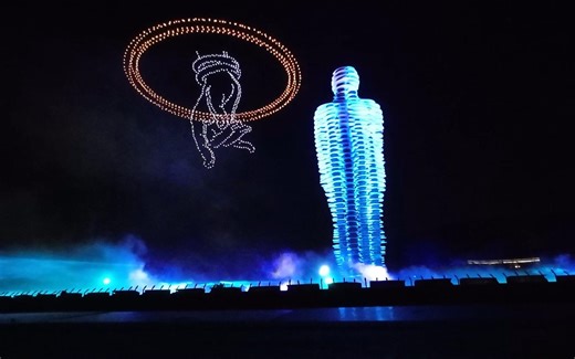 20250201 - 拈花湾无人机表演