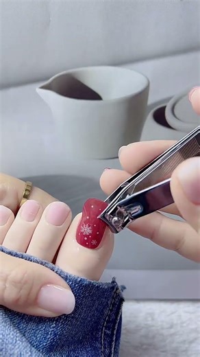 Hardened nail art under UV/LED lamp [Snowy Christmas] Waterproof, brightens skin tone,#shorts