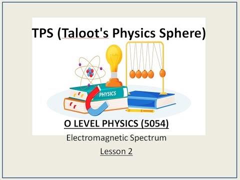 O Level Physics | Electromagnetic Spectrum | Lesson 2 | 2025 | Physics by TPS