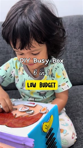 DIY Busy Box 6 in 1 untuk Stimulasi Anak