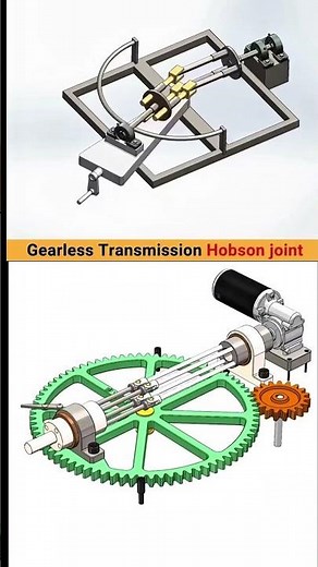 Gearless Transmission Mechanism | Hobson Joint in SolidWorks #automobile
