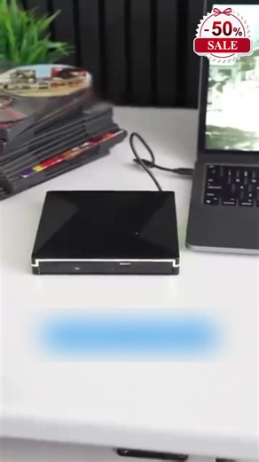📢📢 50% отстъпка! 💿💻 Външен CD/DVD четец – Plug & Play, преносим и съвместим с Mac/Windows
