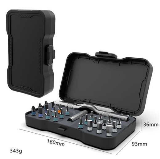 Rethink the Screwdriver. 💡 Say goodbye to cumbersome toolkits and hello to a pocket-sized powerhouse that puts pro-level control in your hands. The Ratcheting Screwdriver Set is engineered for precision, built for real life's tough jobs: ✅ Lasts Longer, Works Harder – Heat-treated S2 steel bits outperform standard bits 3x over. ✅ Unyielding Grip – Strong magnetic hold keeps all 24 included bits firmly in place. ✅ Pro-Level Leverage – Detachable T-Shaped ratchet handle gives you extra power in t