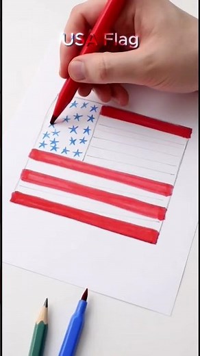 Learn to Draw the American Flag SO EASY!