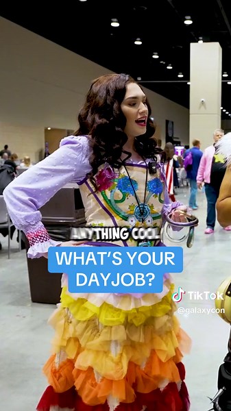 hit the show floor with @astravoidcosplay to see what cosplayers do for a living #cosplay #cosplayers #dayjob #cosplaydayjob #galaxycon