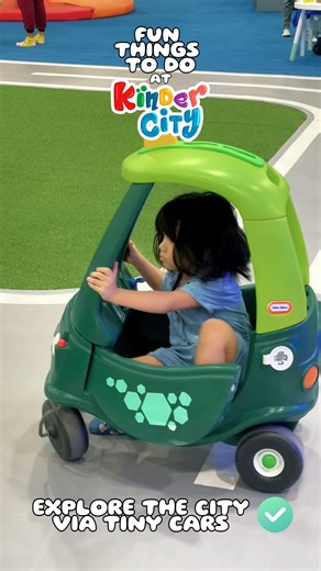 𝗠𝗶𝗻𝗶 𝗖𝗮𝗿𝘀, 𝗠𝗲𝗴𝗮 𝗙𝘂𝗻! 🚘 Let your little ones race and explore their own mini city at KinderCity! 💨 Get ready for nonstop smiles! 🎉 Book your playtime here 👉 https://kindercity.com.ph/ #KinderCityPH #KidsPlaytime #FamilyFun #IndoorPlayground | KinderCity