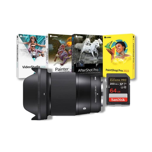 Sigma 16mm F1.4 Contemporary DC DN APS C Format Lens (Fuji X) Bundle 402975-K1 - Best Buy