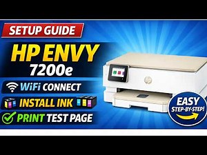 HP Envy Photo 7200 Printer Setup | Unboxing to WiFi & Printing!