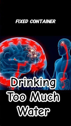 Your Brain Swells When You Drink Too Much Water #BrainScience #MedicalAnimation #HealthScience