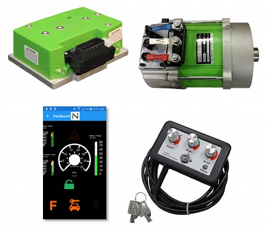 Navitas Club Car DS with IQ system TAC2 DC to AC golf cart conversion kit