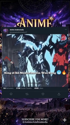 King of All Monarchs: Jin-Woo Sung 🥶🔥 | Solo Leveling Edit | My Demons song | #anime