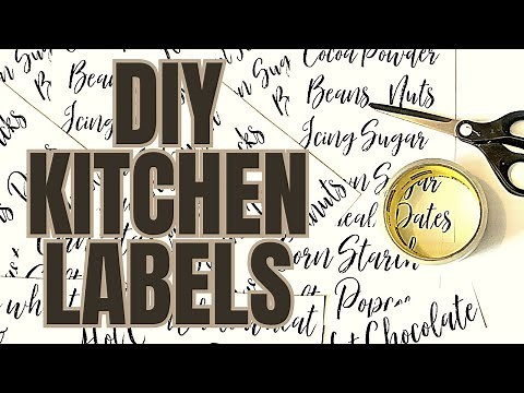 DIY Clear Packing Tape Labels for Home Organization