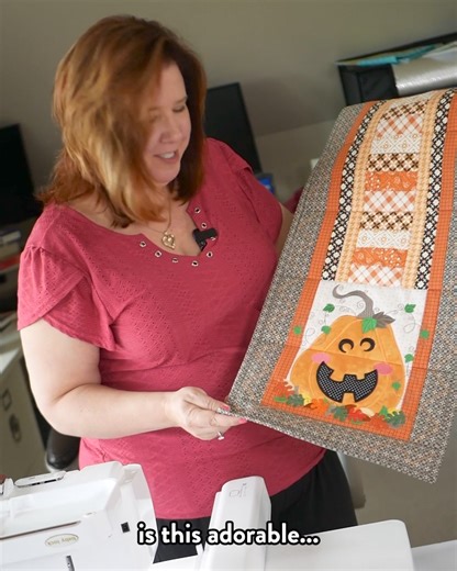 1.5K views · 1.4K reactions | Anyone else agree?? You can never have too many pumpkin pieces in your fall decor!  Introducing the newest addition to our Modular Table Runner series...  Jack-o'-Lantern Table Runner  Part of our current sale! Visit our website for more details... | Designs by JuJu | Facebook