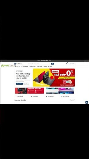 Mã code 54404 Website bán máy tính TechCore