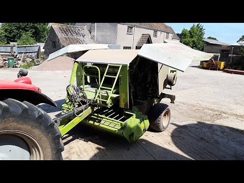 Claas round baler pre season service.