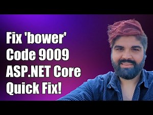 Fixing 'bower install' Exited with Code 9009 Error in ASP.NET Core Application