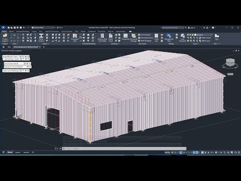 Steel warehouse in Advance Steel 2025 part5