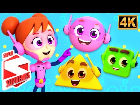 Five Little Shapes, Learn To Count & Nursery Rhyme For Kids