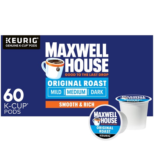 Maxwell House Original Roast Medium Roast K-Cup® Coffee Pods, 60 ct Box