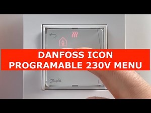 Icon 230V Programable Danfoss Thermostat MENU