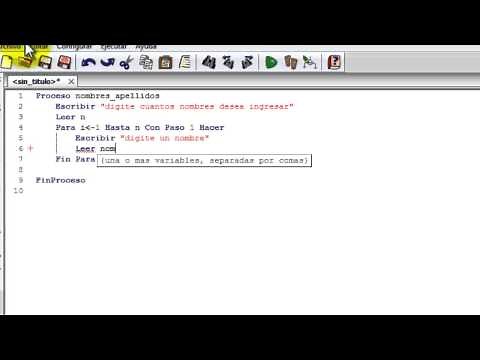Tutorial del comando ( PARA) en pseint
