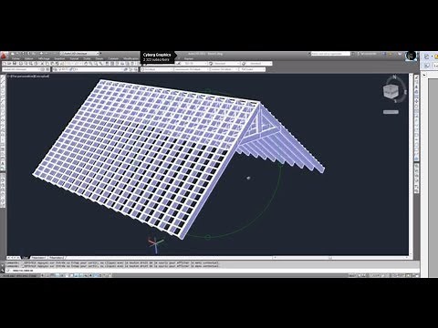 Autocad 2013 Modélisation charpente/toiture tutoriel.