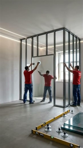 Broken Living Room ➜ Glass Wall Luxury Upgrade 😳 | Insane Transformation