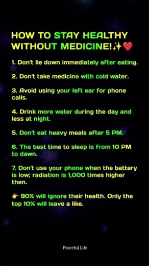 7 Daily Habits for Better Health Without Medicine. #healthyfood #shorts #healthyhabits