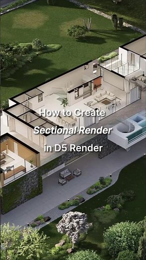 How to create sectional render in D5 Render?🔍